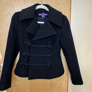 Black Ralph Lauren cashmere/lambswool jacket, size 4